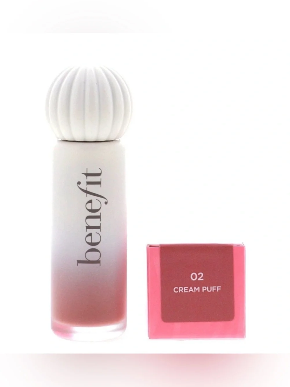 Benefit Cosmetics Plushtint Moisturizing Matte Lip Tint #02 Cream Puff 0.2 fl oz